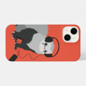 Music Lover Ferret Niedlich Pet Animal iPhone Hülle (Rückseite (Horizontal))