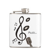 Music Lover Flachmann (Vorderseite)