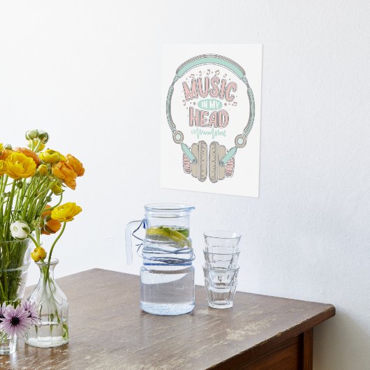 Music Lover Foliendrucke (Ablage(Küche))