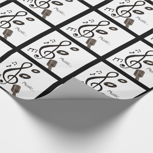 Music Lover Geschenkpapier (Ecke)