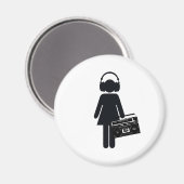 Music Lover Magnet (Vorderseite/Rückseite)