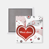 Music Lover - Magnet (Vorderseite/Rückseite)