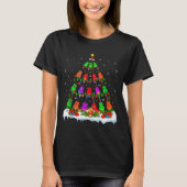 Music Lover Musical Ukulele Guitar Christmas Tree T-Shirt (Vorderseite)