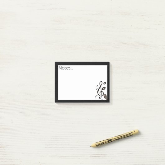 Music Lover Post-it Klebezettel (Auf Schreibtisch)