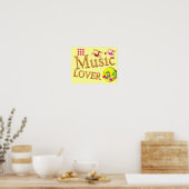 Music Lover - Poster (Küche)