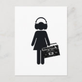 Music Lover Postkarte (Vorderseite)