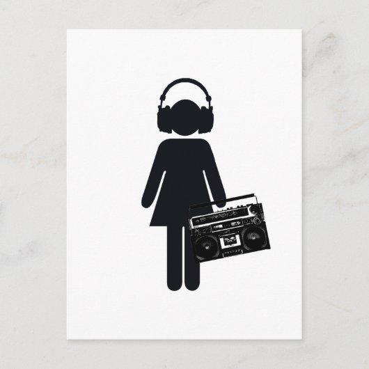 Music Lover Postkarte (Vorderseite)