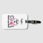 Music Lover Sei Cool Rock and Roll Gepäckanhänger (Vorderseite (Horizontal))