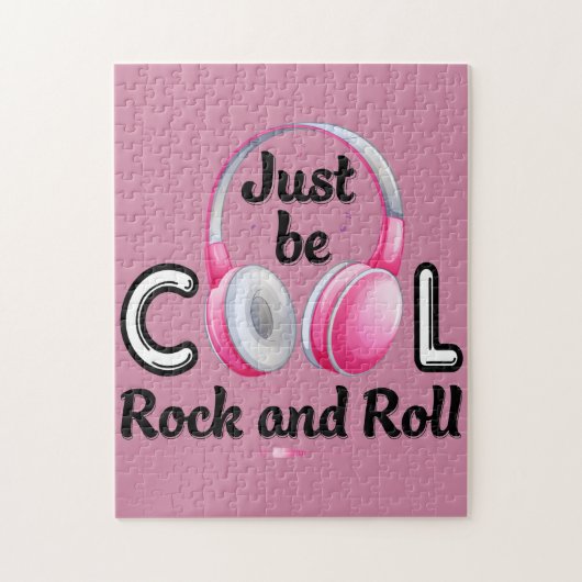 Music Lover Sei Cool Rock and Roll Puzzle (Vertikal)