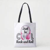 Music Lover Sei Cool Rock and Roll Tasche (Vorderseite)