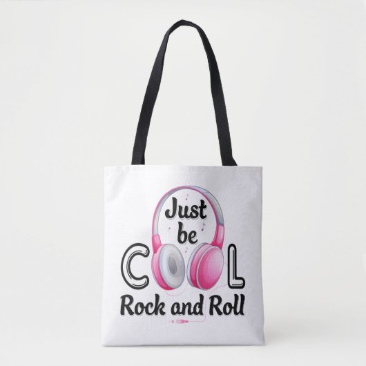 Music Lover Sei Cool Rock and Roll Tasche (Vorderseite)