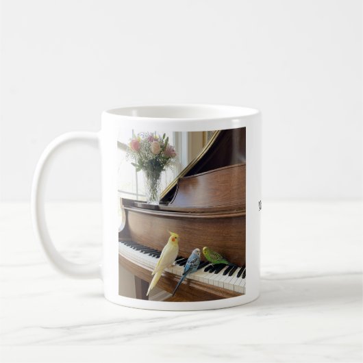 Music Lover Teacher Appreciation Gift custom Name Kaffeetasse (Links)