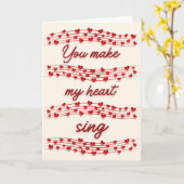 Music Lover Valentine Card Karte (Gelbe Blume)