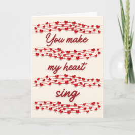 Music Lover Valentine Card Karte