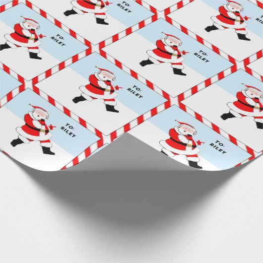Music Lover Weihnachtsgeschenk Geschenkpapier (Ecke)