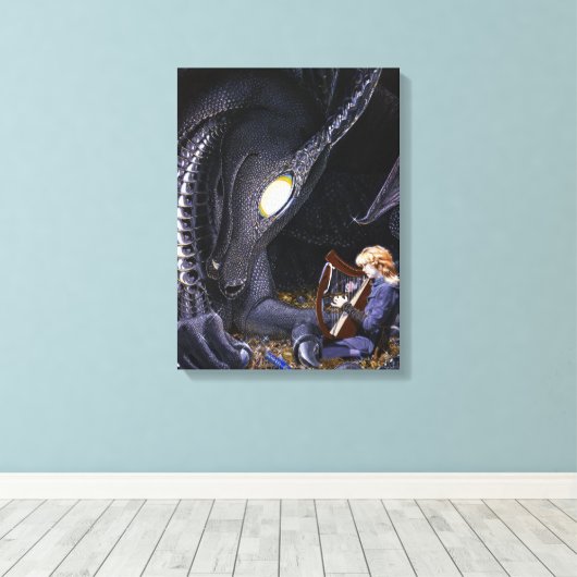 Music Lover - Wrap Leinwanddruck (Insitu (Holzboden))