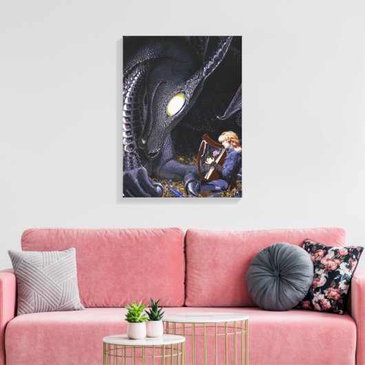 Music Lover - Wrap Leinwanddruck (Insitu (Wohnzimmer))