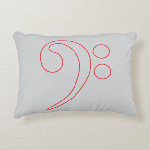 Music Lover's Bass Clef Kissen