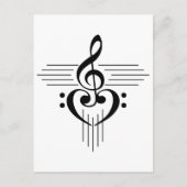Music Lovers Custom Symbol Products Postkarte (Vorderseite)