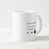 Music Lover's Custom Wall Art Jumbo-Tasse (Vorderseite Rechts)