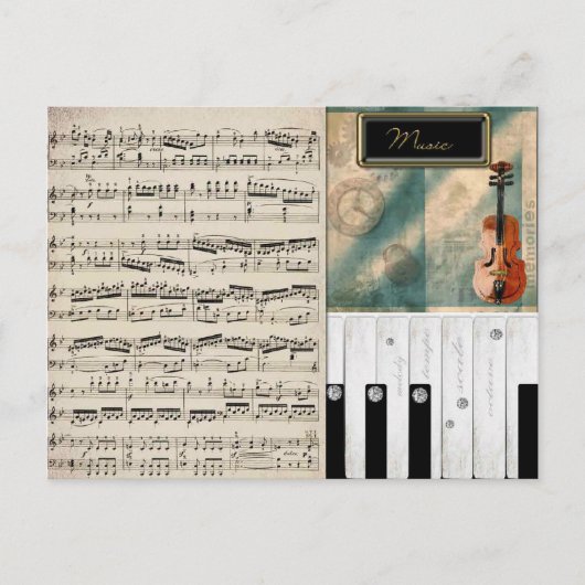 Music Lover's Dream Postcard Postkarte (Vorderseite)