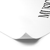 Music Lovers - Gift Poster - Bass Clef Word Kunst (Ecke)