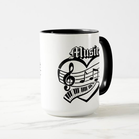 Music Lovers Mug Tasse (VorderseiteRechts)
