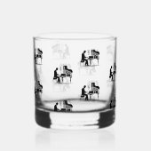 Music Lover's Piano Man Whiskey Bar /Trinkbehälter Whiskyglas (Rechts)