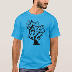 Music Lovers Treble Clef Tree Men's T - Shirt