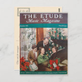 Music Magazine, 'The Etude' Dezember 1937 Postkarte (Vorne/Hinten)