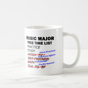 Music Major List - Girl Kaffeetasse