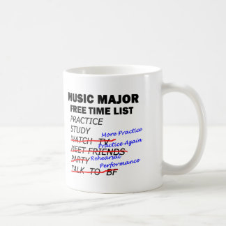 Music Major List - Girl Kaffeetasse