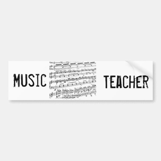 Music Major/Student/Lehrer Autoaufkleber (Vorne)