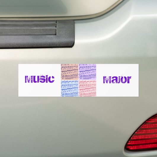 Music Major/Student/Lehrer Autoaufkleber (Auf Auto)