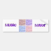 Music Major/Student/Lehrer Autoaufkleber (Vorne)