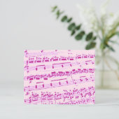 Music Major/Student/Lehrer Postkarte (Stehend Vorderseite)