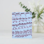 Music Major/Student/Lehrer Postkarte (Stehend Vorderseite)