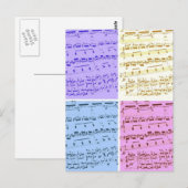 Music Major/Student/Lehrer Postkarte (Vorne/Hinten)
