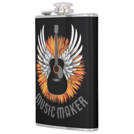 Music Maker (guitar player) Flachmann (Links)