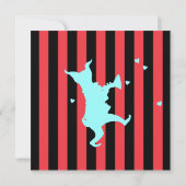 Music Maker! Rabbit Einladungskarte Einladung (Rückseite)