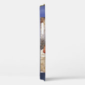 MUSIC MAKING ANGEL, Blue Saphir Monogramm Case-Mate iPhone Hülle (Rückseite / Rechts)