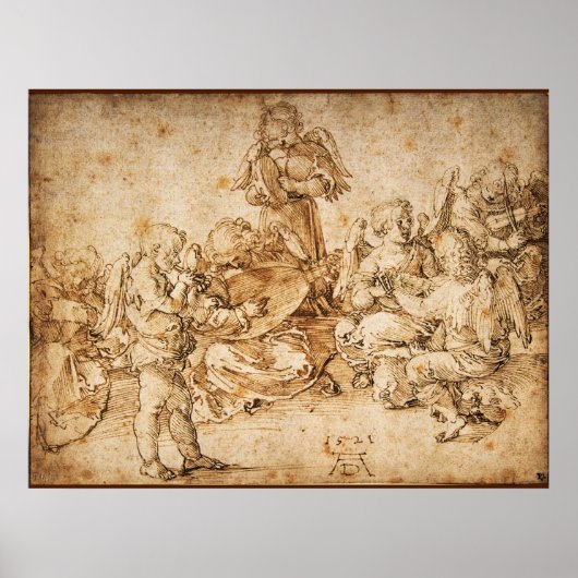 Music Making Angels von Albrecht Durer Poster (Vorne)