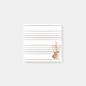 Music Manscript Post-it Klebezettel (Vorderseite)