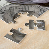 Music Manuskript Paper Rose Jigsaw Puzzle (Seite)