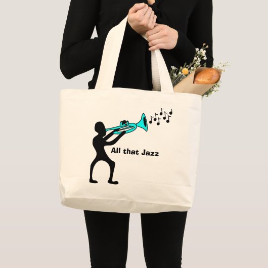 Music Mashup Music to my Ohren Creme Tasche (Vorderseite (Produkt))