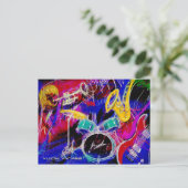 Music Medley Postkarte (Stehend Vorderseite)