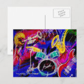 Music Medley Postkarte (Vorne/Hinten)