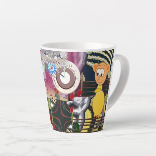 Music Mice Latte Tasse (Rechte Ecke)