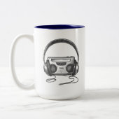 Music Mug Zweifarbige Tasse (Links)