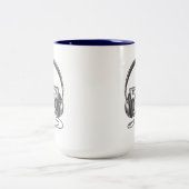 Music Mug Zweifarbige Tasse (Mittel)